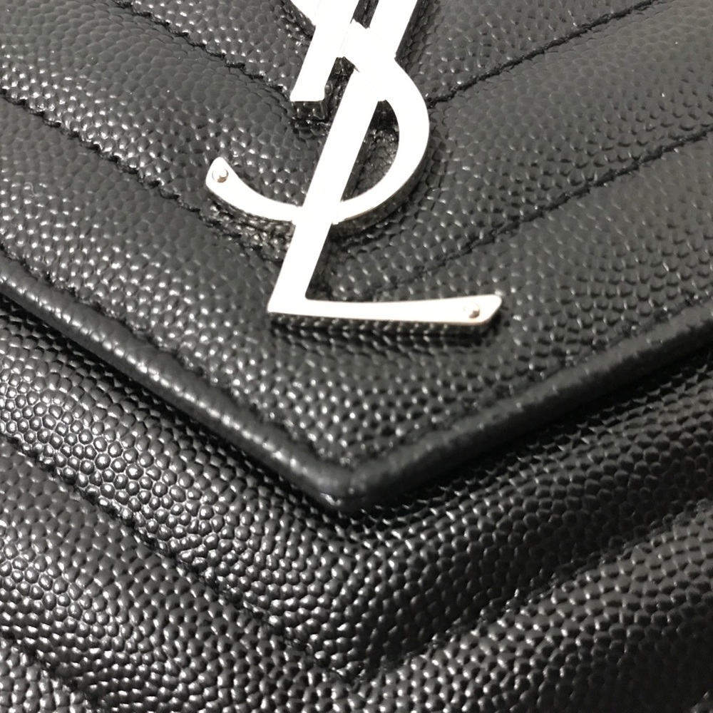 *SOLD* Large Monogram Quilted Leather Wallet Chain - Picture 6 of 8